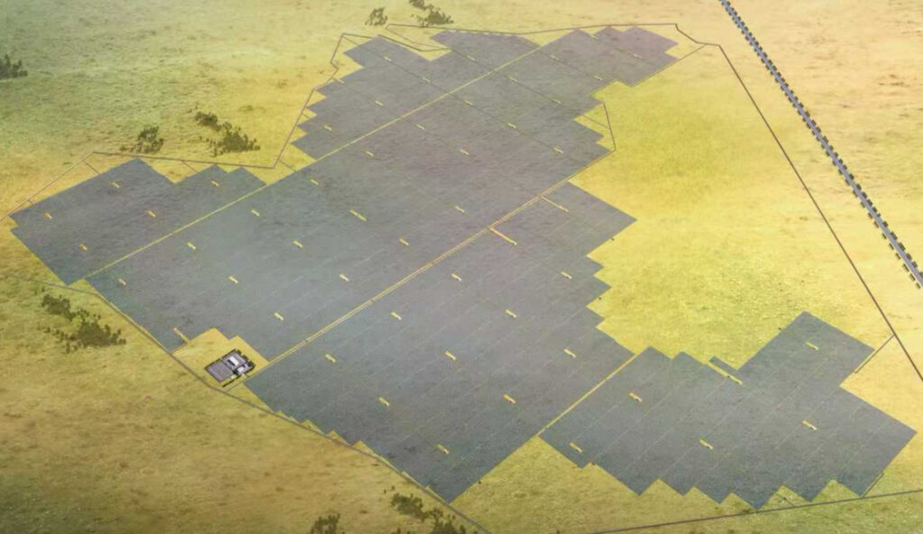 The 445 MVac Solar PV Power Project